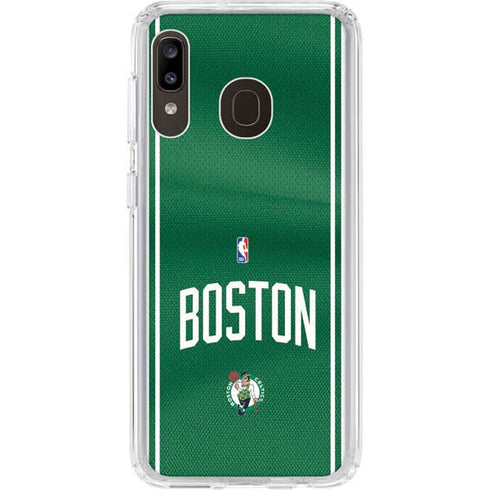 NBA Boston Celtics Jersey Galaxy A20 Clear Case